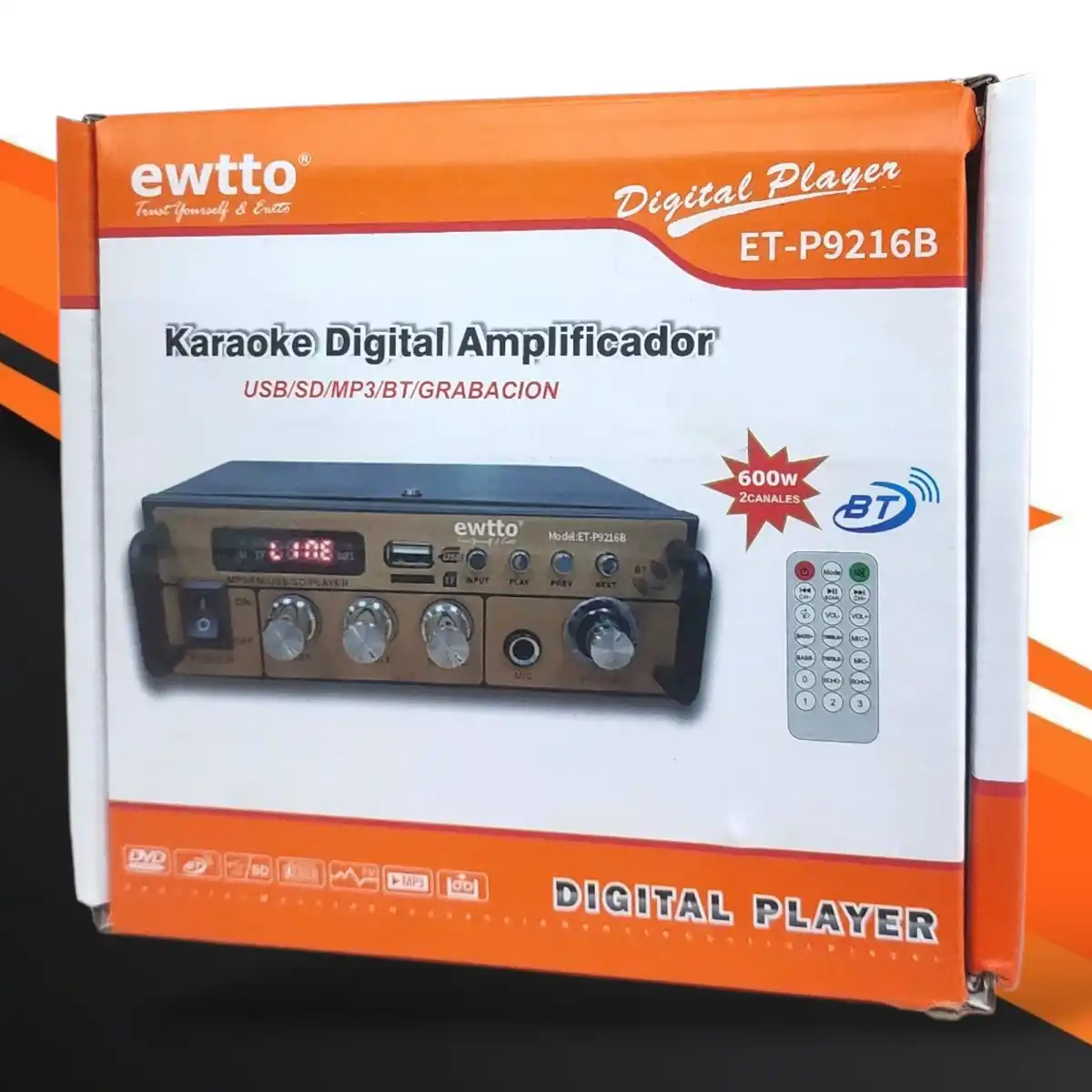 Amplificador 600w 2 Canales Ewtto - ET-P9216B