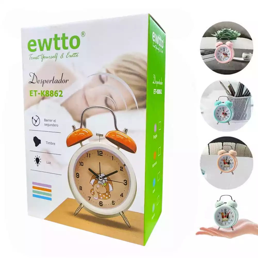 Reloj Despertador Ewtto ET-K8862