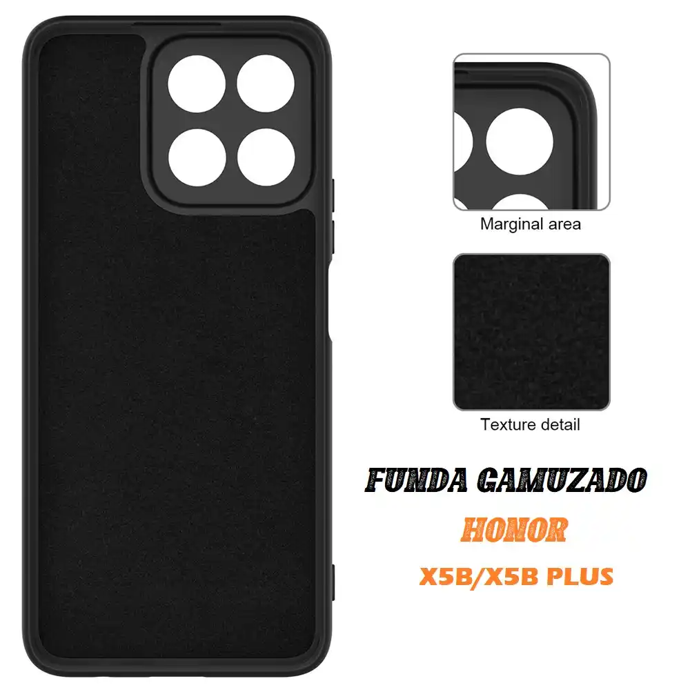 Funda para Honor X5B / X5B Plus - Silicona Gamuzada (Original)