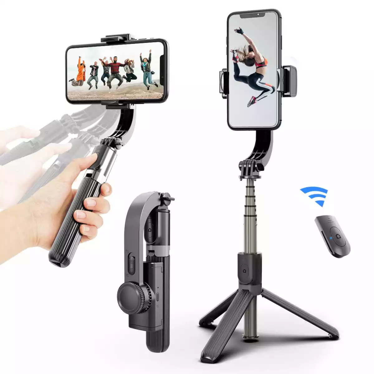 Gimbal Stabilizer selfie stick trípod R15