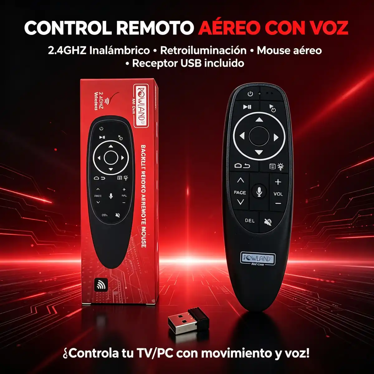 Control Smart Backit voise aire remote mouse Rowland