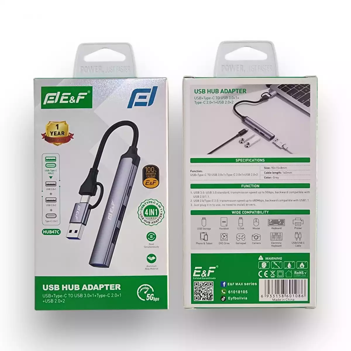Adaptador EF USB HUB - HUB47C