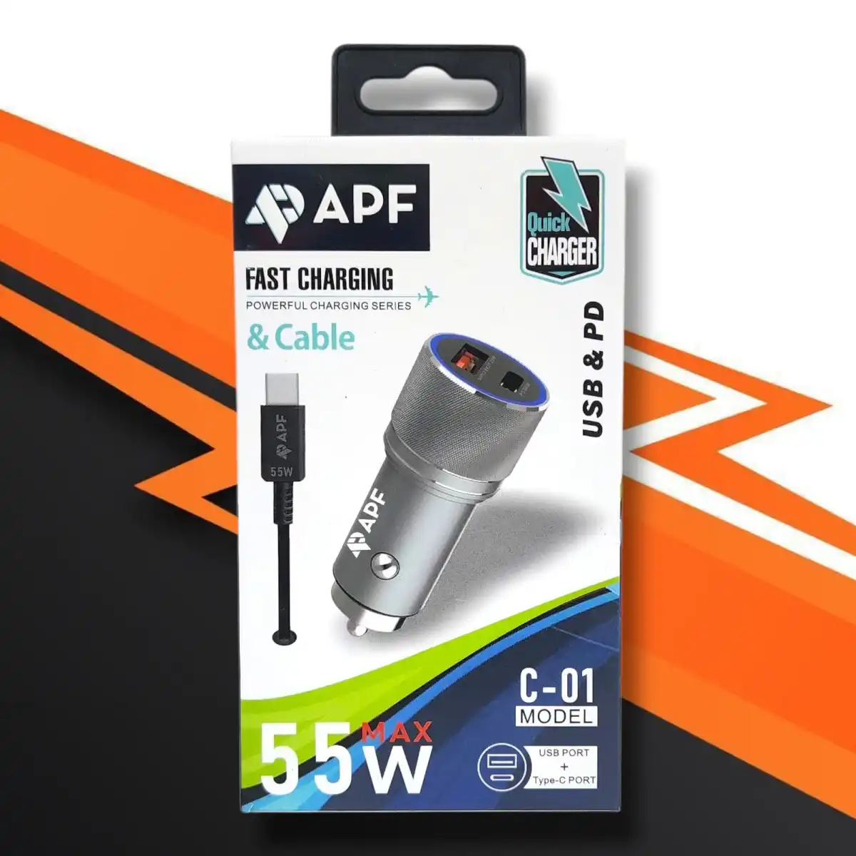 CARGADOR DAPF PARA AUTO TIPO-C 55W MAX - C-01
