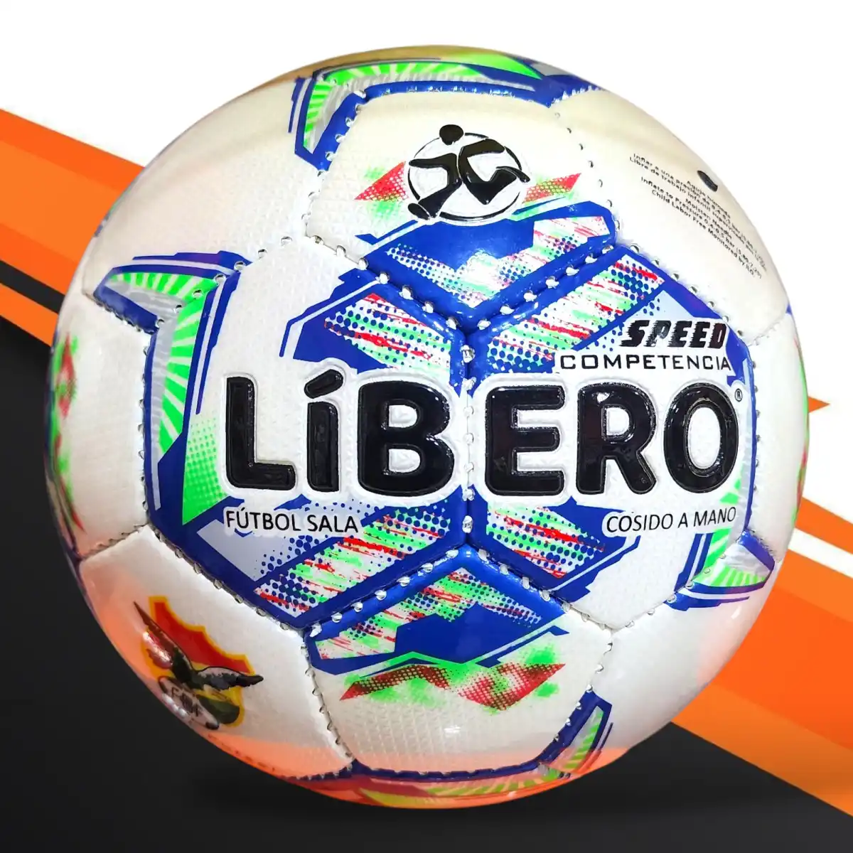 Balon de Futsal #4 - LIBERO SPEED COMPETENCIA COCIDO A MANO
