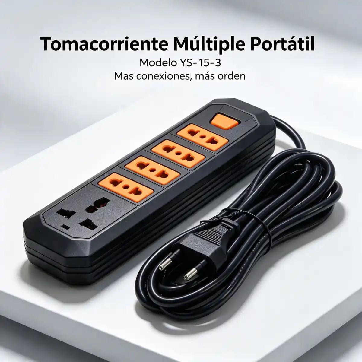 ALARGADOR DE CORIENTE CON Corta Pico Extencion de 3mts. - YS-15-3