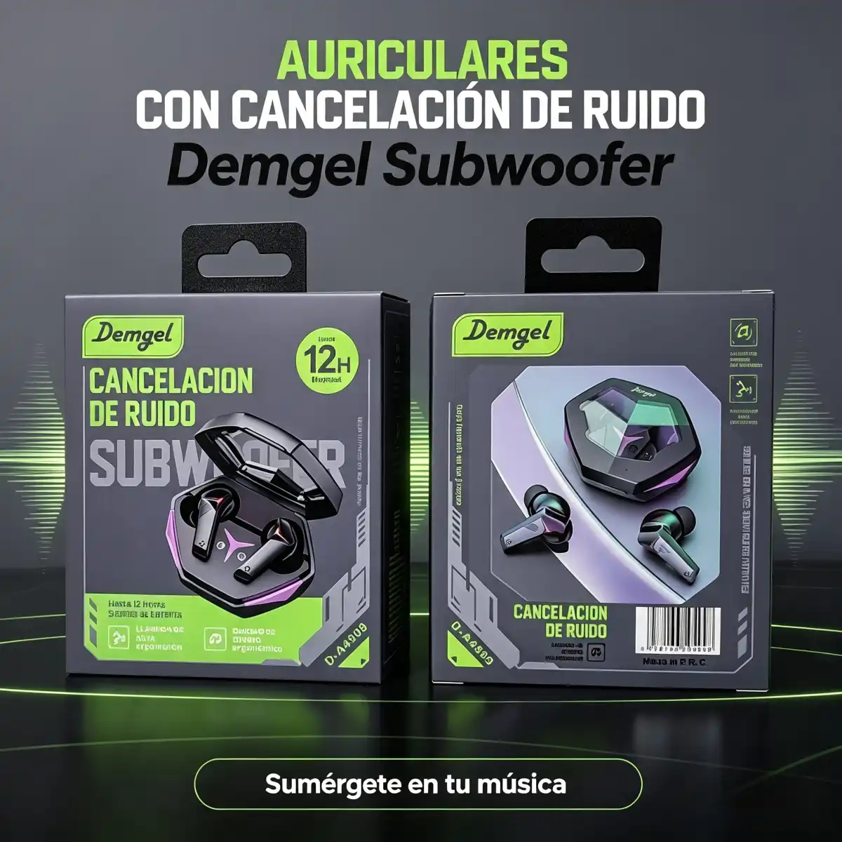 Audifono DEMGEL Bluetooth - D-A4909
