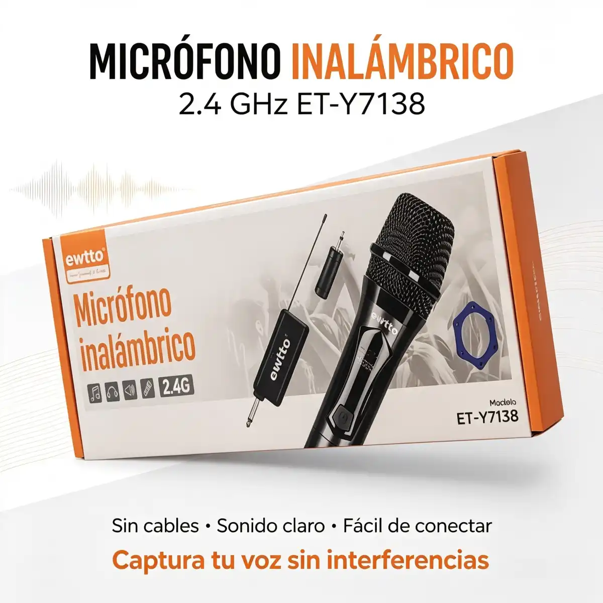 MICROFONO INALAMBRICO A PILA EWTTO - ET-Y7138