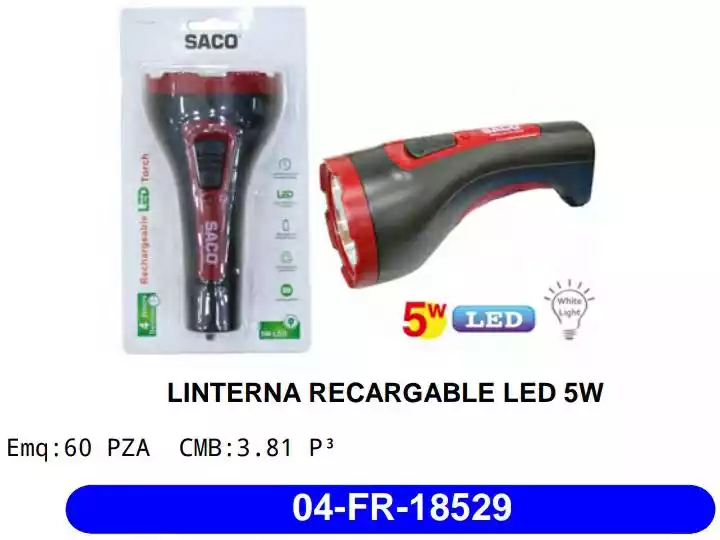 FOCOS DE MANO SACO 5 WATT 18529