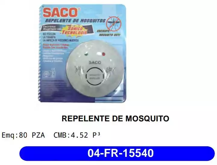 REPELENTE PARA MOSQUITO SACO 15540