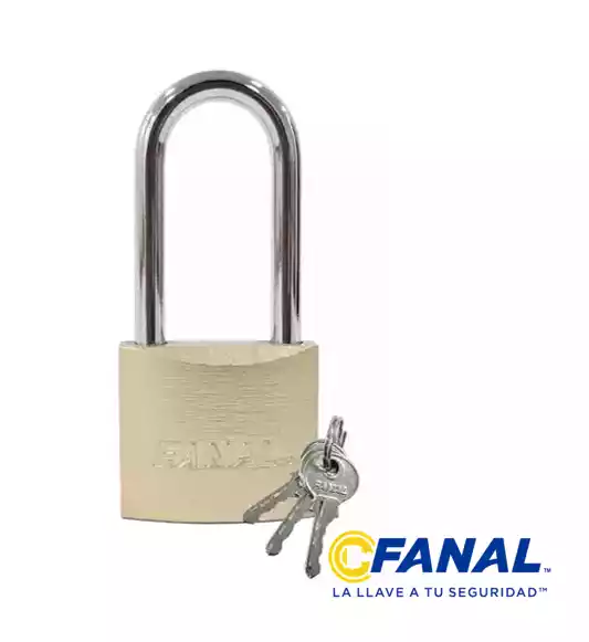 CANDADO HIERRO LLAVE TRADI FANAL CUELLO L/GO 50 MM FH50-B-GL