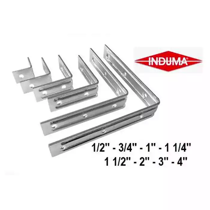 ESCUADRA REFUERZO ZINC INDUMA 2.1/2