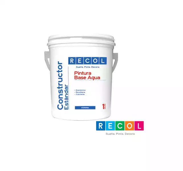 PINTURA VINILO RECOL ESTANDAR CUÑETE T1