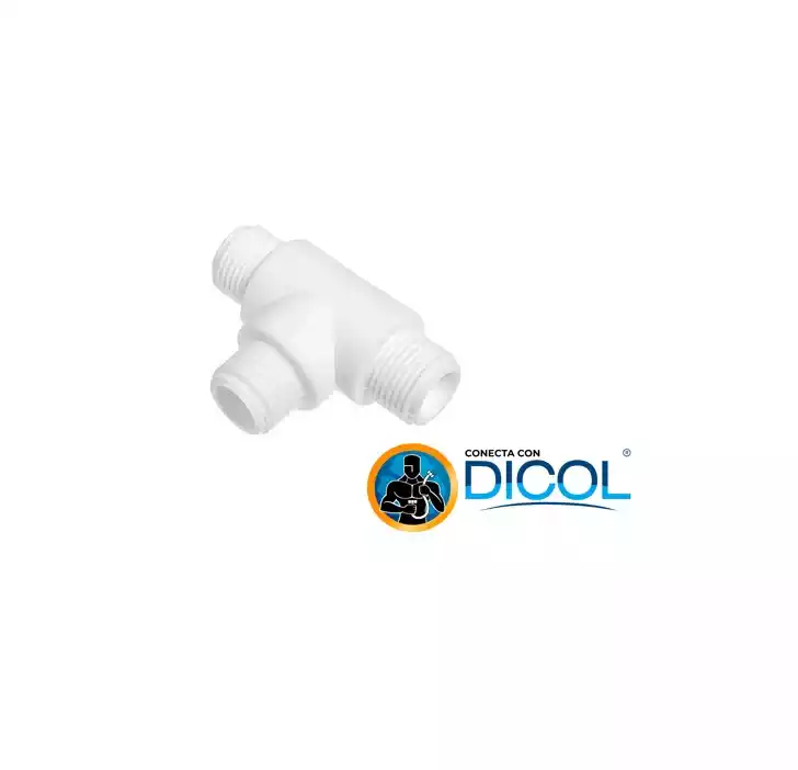 TEE PRESION M-M-M  PVC DICOL 1/2