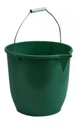 BALDE PLASTICO AFORADO 10 LT  MANIJA METAL