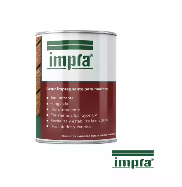 PINTURA MADERA IMPRA NOGAL CLARO X 1/4