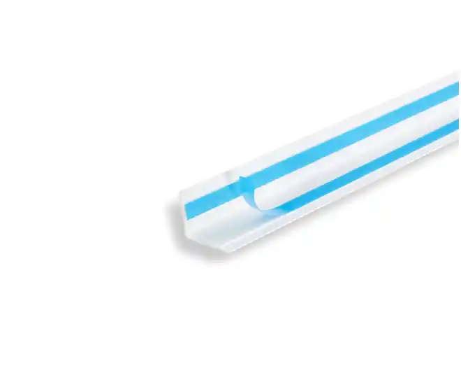 PERFIL PLASTICO ESQUINERO BLANCO CON ADHESIVO