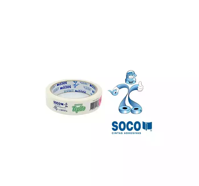 ROLLO CINTA ENMASCARAR TEPITO SOCO 1 X 40
