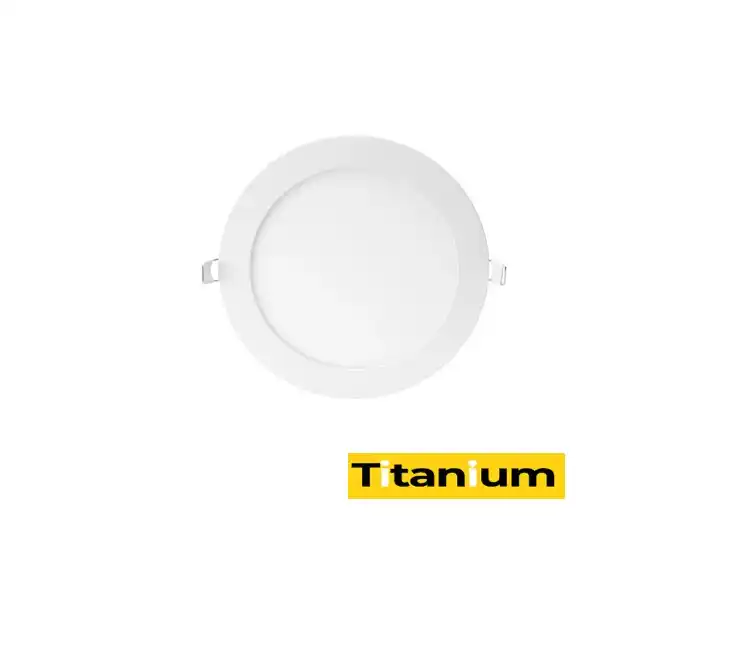 LAMPARA PANEL REDONDA TITANIUM INCRUSTAR LED 6 W