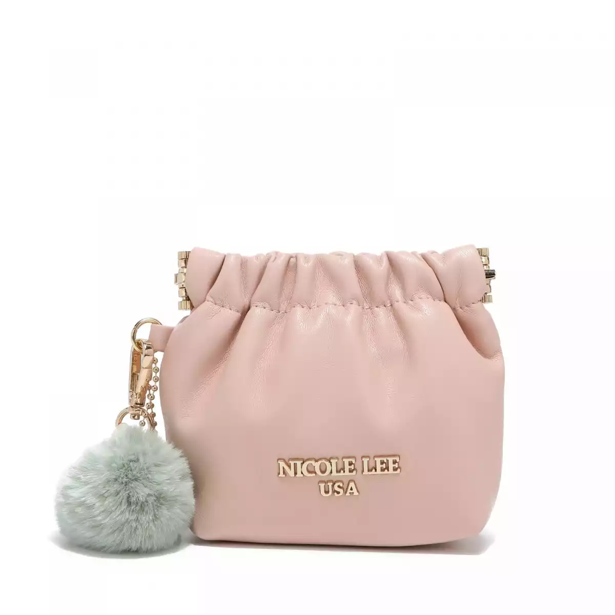 NICOLE LEE MINI PURSE WRISTLET 7401 SOFT PINK