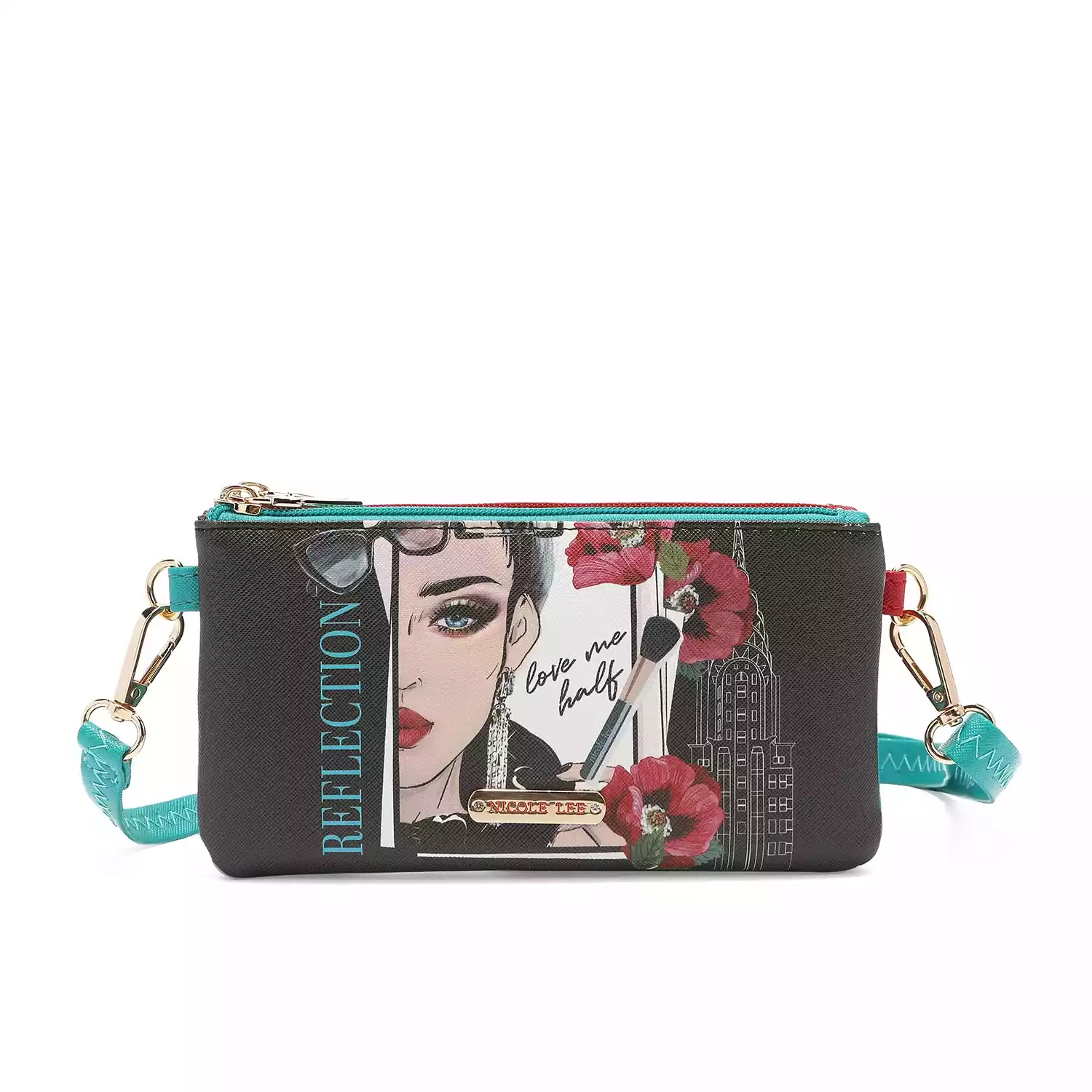 CARTERA NICOLE LEE BOX 7011 LOVE ME HALF