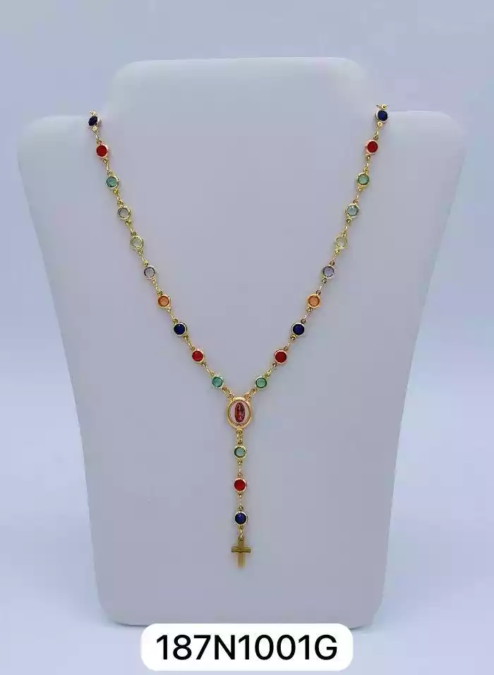 STAINLESS STEEL NECKLACE GOLD 187N1001G