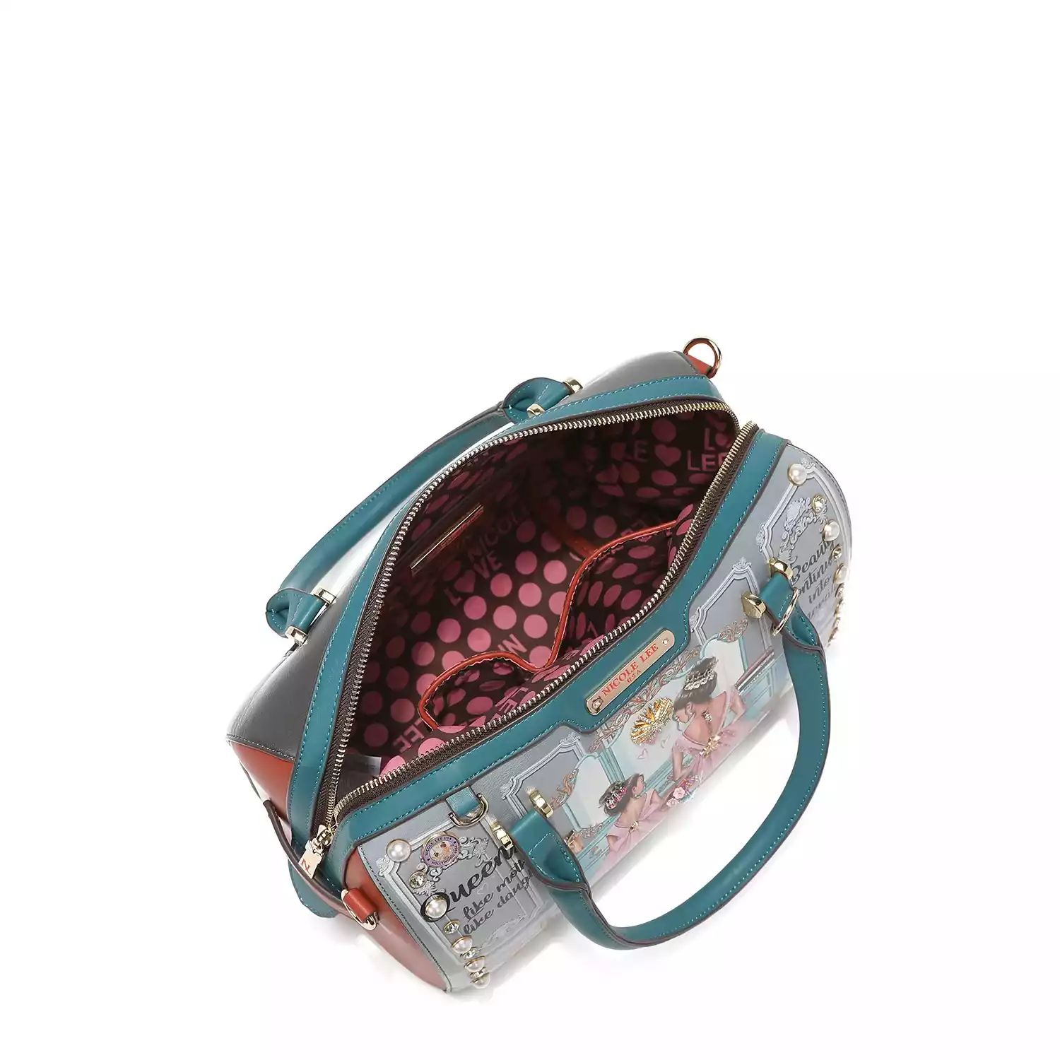 CARTERA NICOLE LEE 16607 DOUBLE QUEENS BOSTON BAG