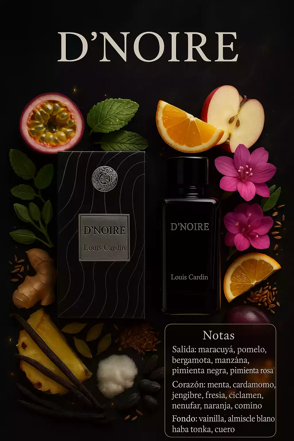 Louis Cardin D'Noire Homme EDP 85ml