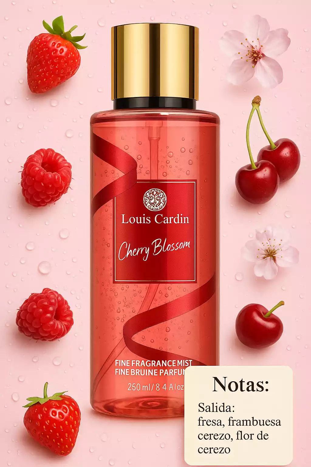 Louis Cardin Cherry Blossom Body Mist 250ml