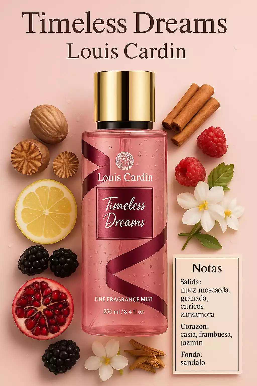 Louis Cardin Timeless Dreams Body Mist 250ml