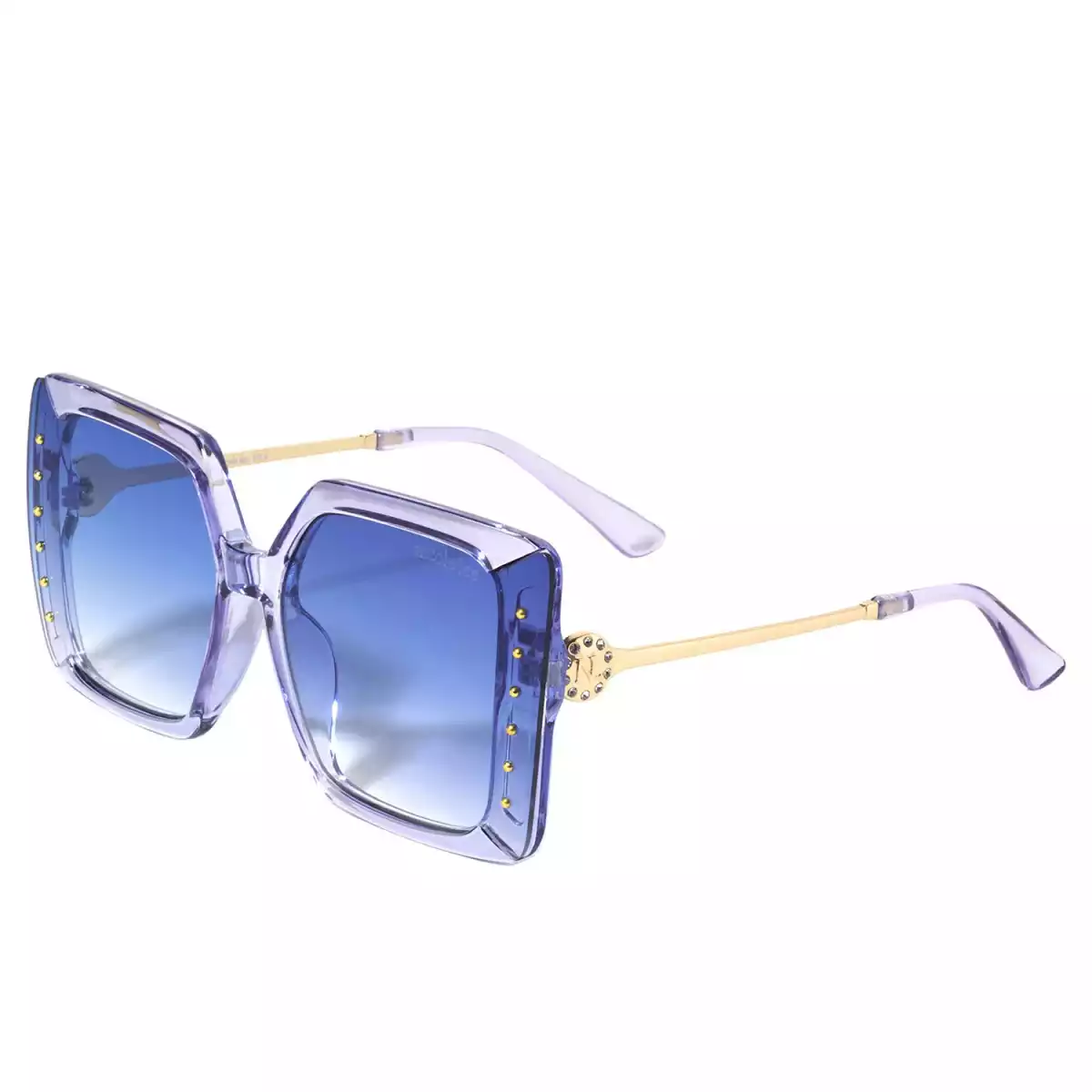 NICOLE LEE OVERSIZED STUDDED SUNGLASSES SUN7532 BLUE