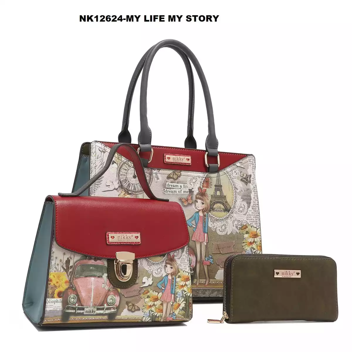 CARTERA NIKKY SET NK12624 MY LIFE MY STORY