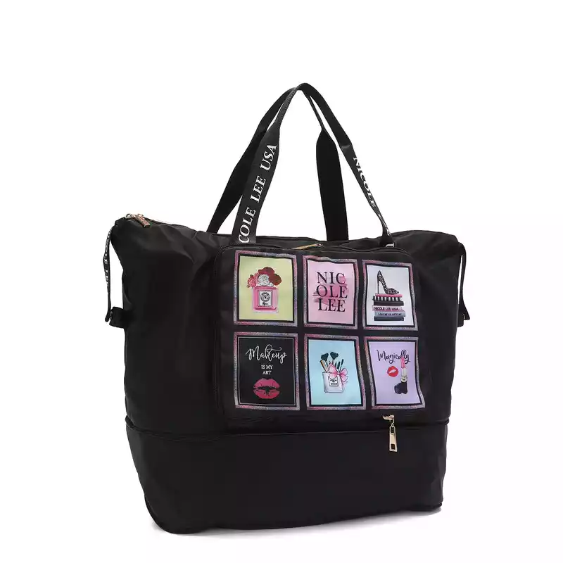 CARTERA NICOLE LEE JENNA FOLDABLE NYLON TRAVEL TOTE 16825 AMOR FUERA