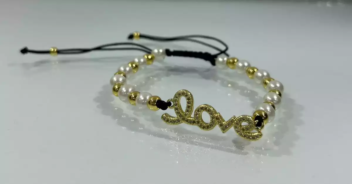BRAZALETE BLE3845A GOLD / PEARL