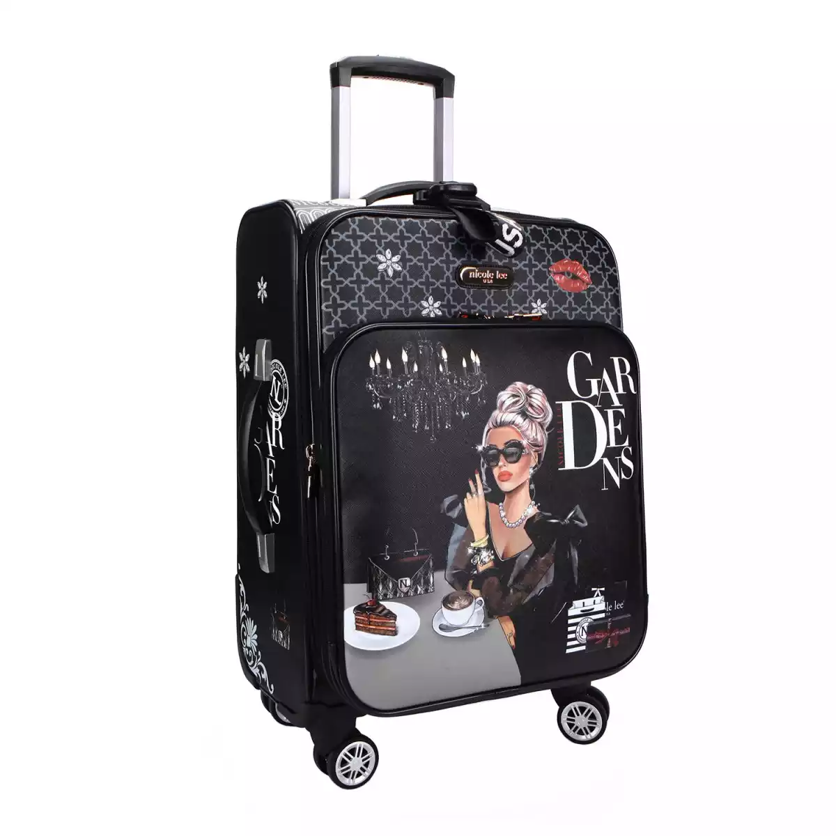 NICOLE LEE MALETA CARRY ON LG1420 20" LADY IN BLACK