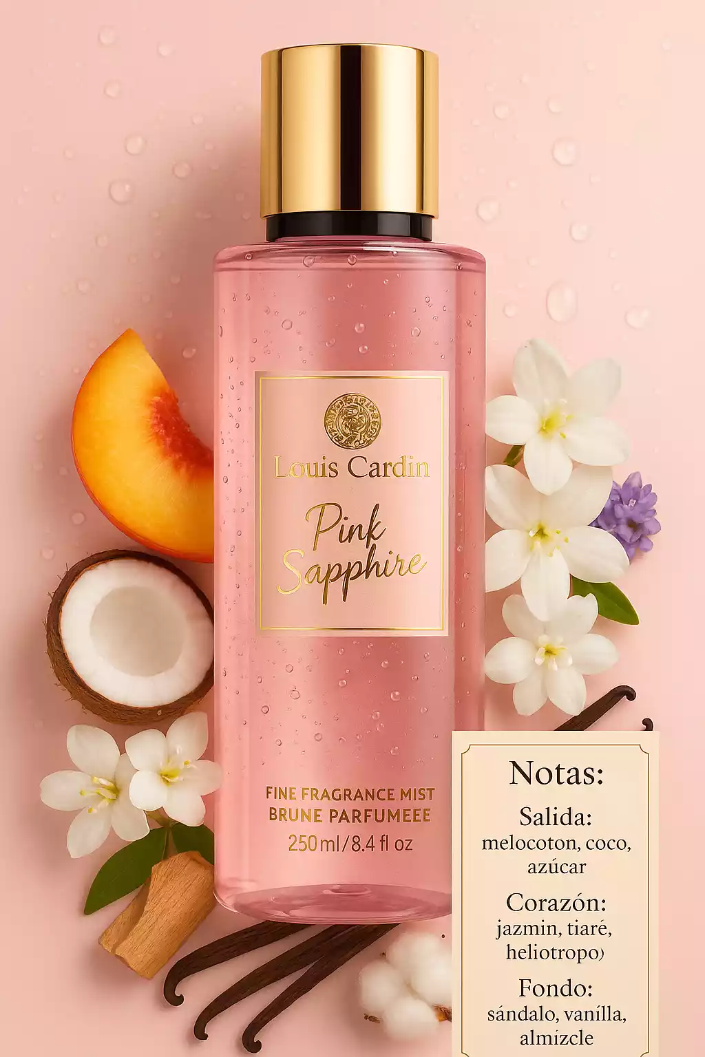 Louis Cardin Pink Sapphire Body Mist 250ml