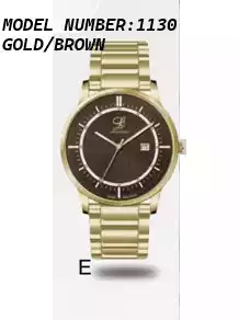 Louis Cardin Watch Model 1130 GOLD/BROWN Male