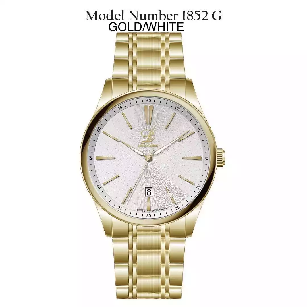 Louis Cardin Watch Model 1852 GOLD/WHITE Male