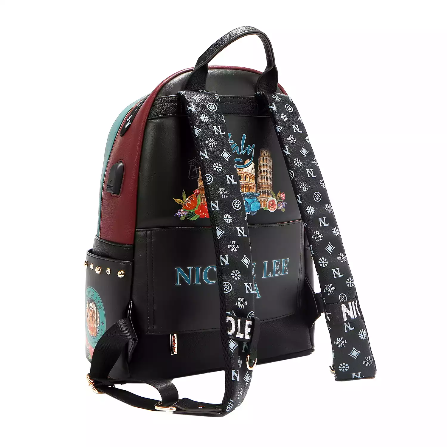 NICOLE LEE BACKPACK 12769L MARTHA TRAVELS ITALY a $52.50