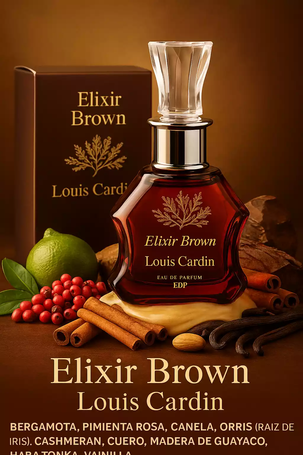 Louis Cardin Elixir Brown Unisex EDP 100ml
