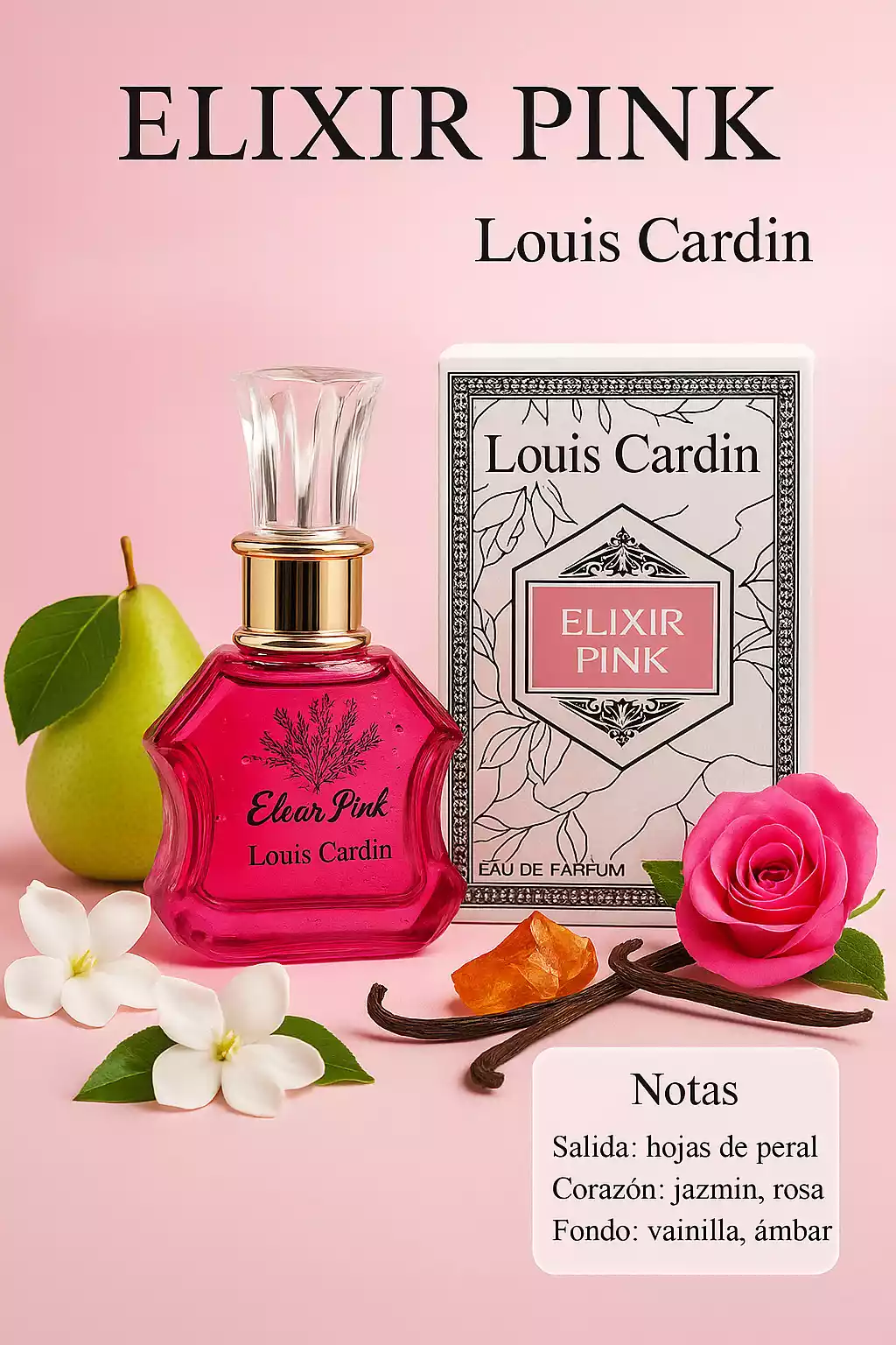 Louis Cardin Elixir Pink Femme EDP 100ml