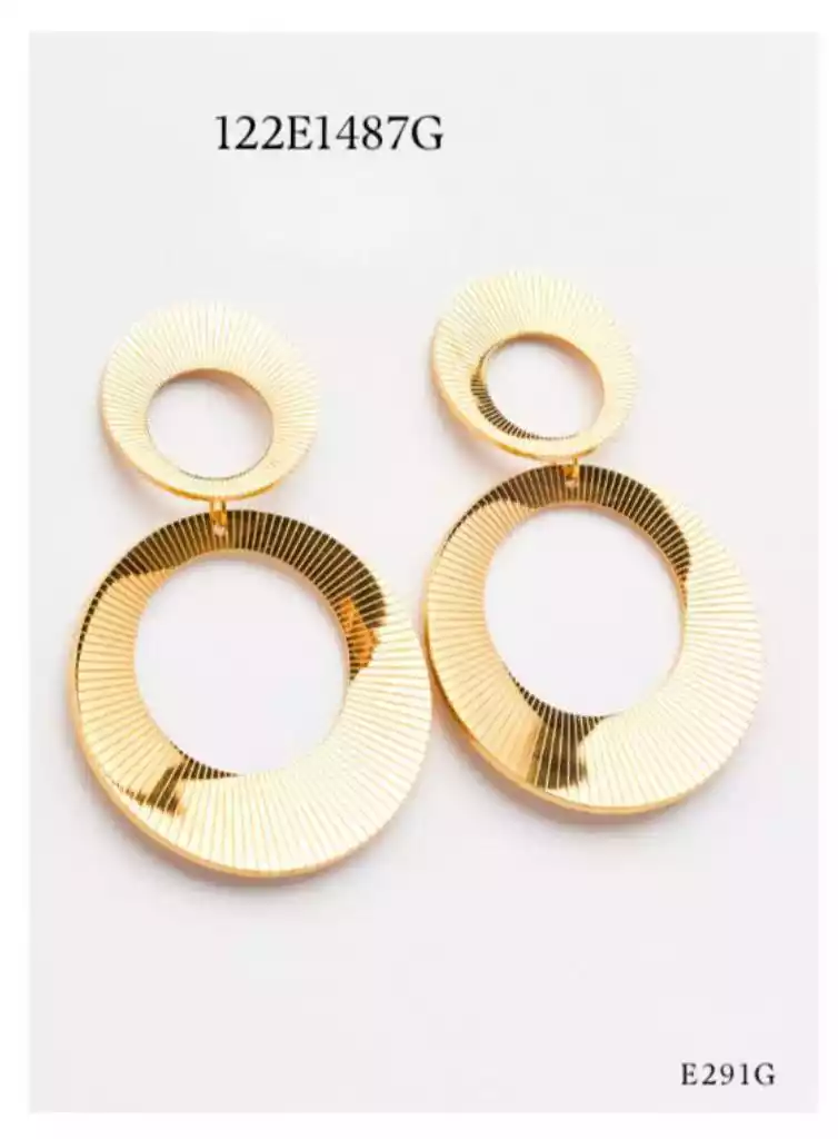EARRING STAINLESS STEEL GOLD 122E1487G