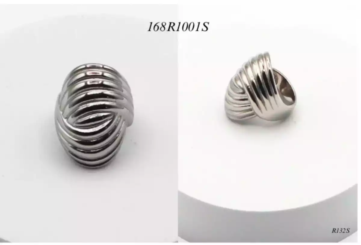 RING STAINLESS STEEL SILVER 168R1001S