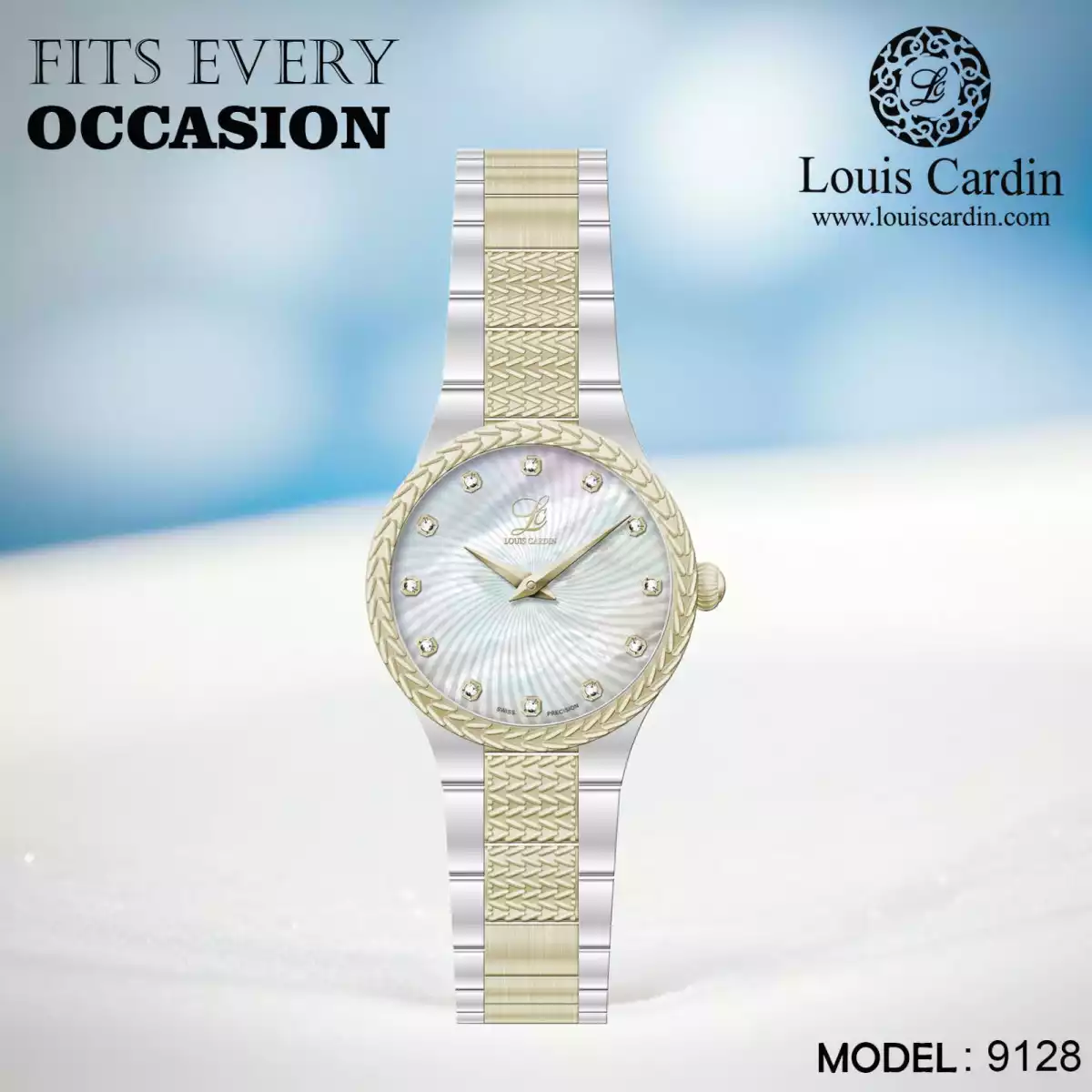 Louis Cardin Watch Model 9128 SILVER/GD