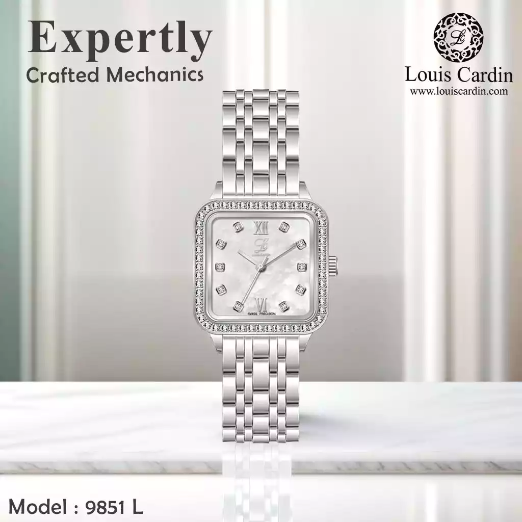 Louis Cardin Watch Model 9851 SILVER