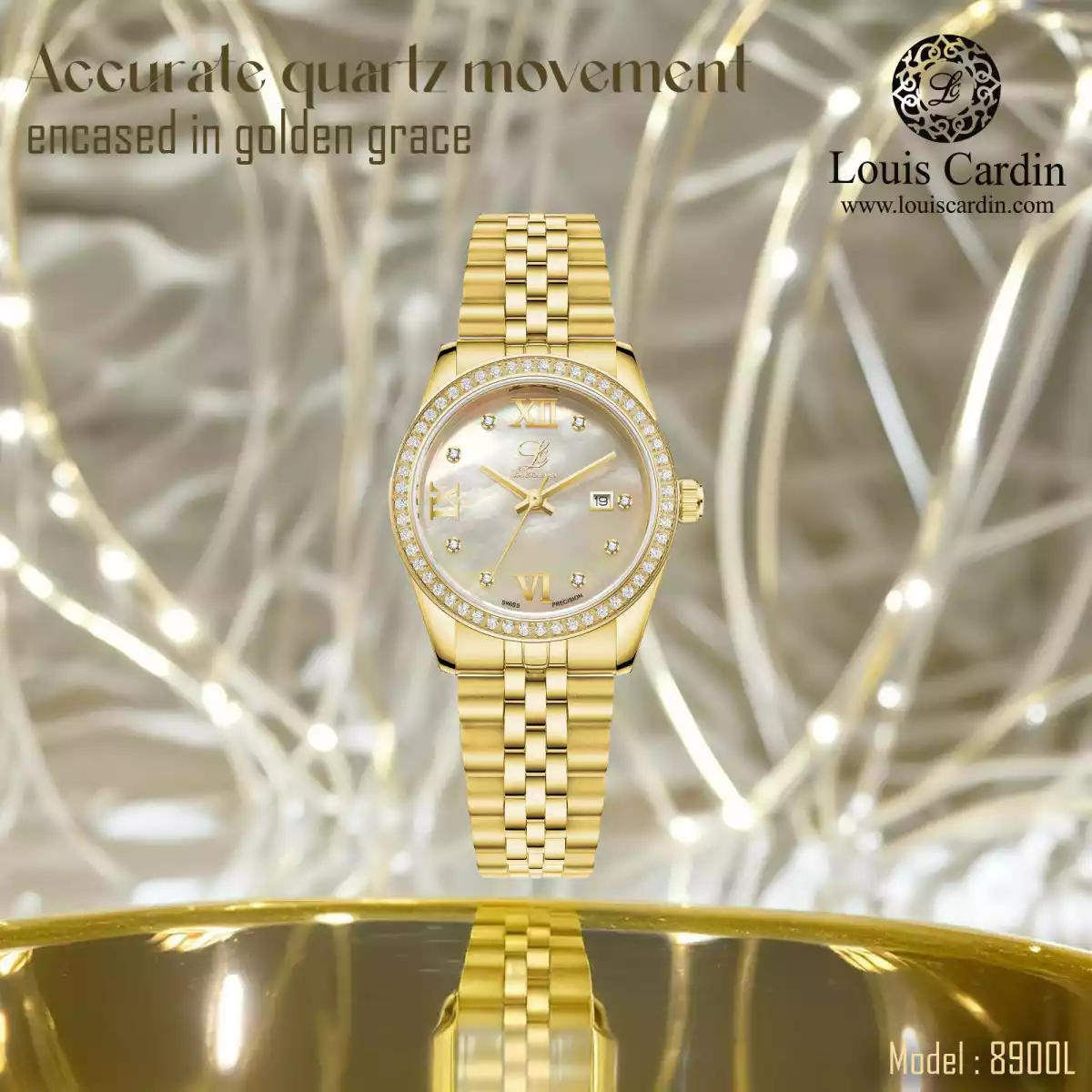 Louis Cardin Watch Model 8900 GOLD