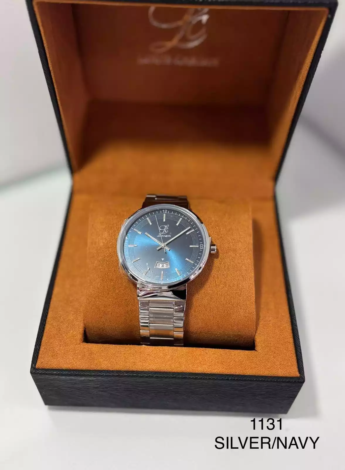 Louis Cardin Watch Model 1131 SILVER/NAVY