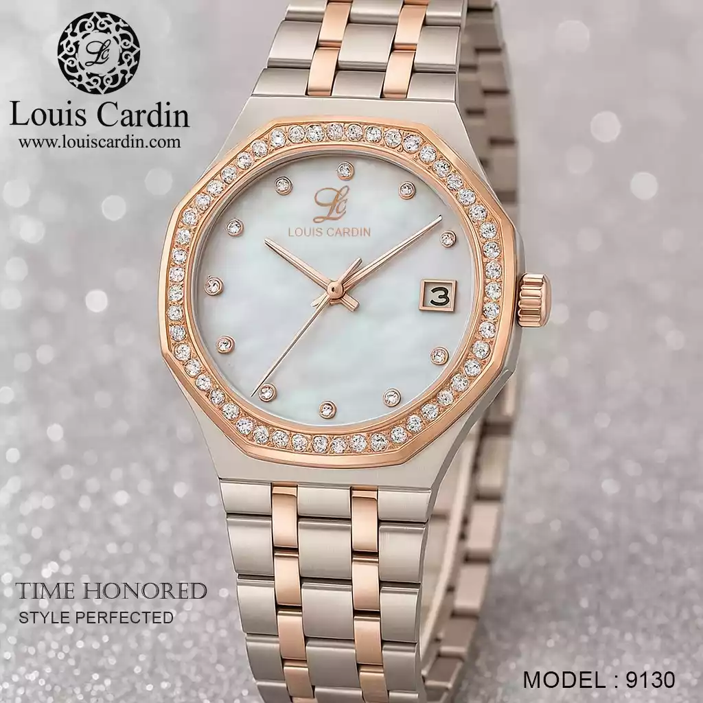 Louis Cardin Watch Model 9130 SILVER/RGD