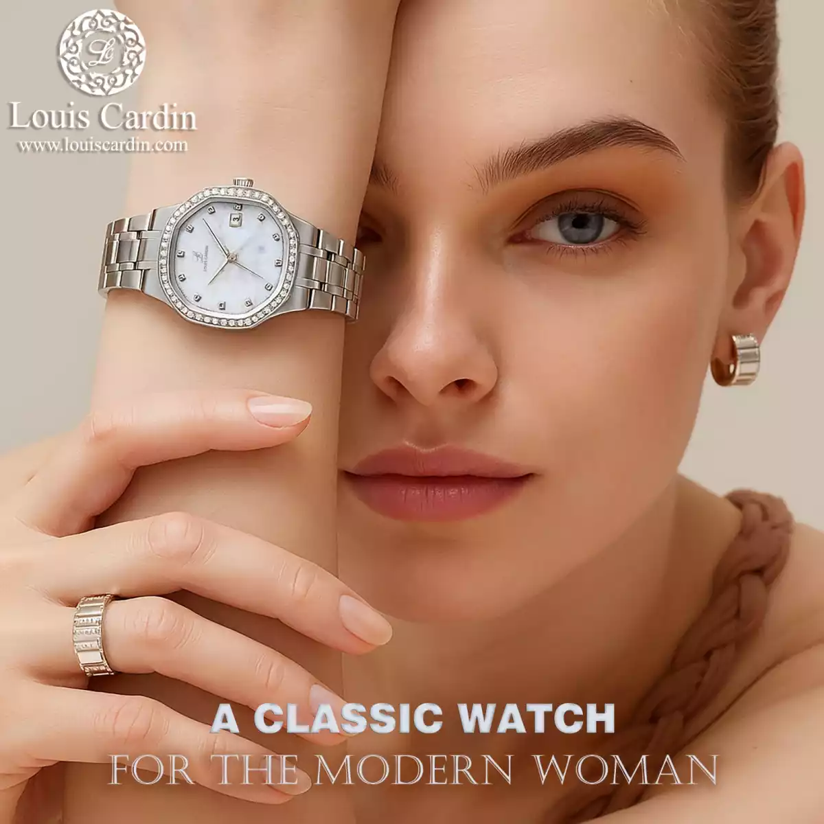 Louis Cardin Watch Model 9130 SILVER