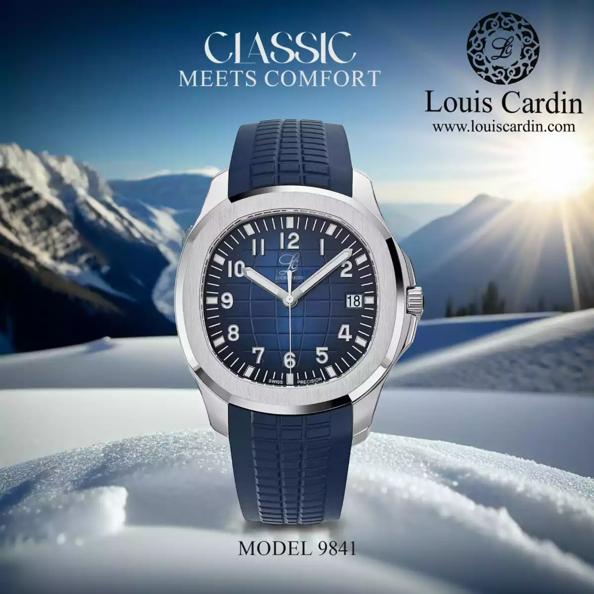Louis Cardin Watch Model 1841 NAVY