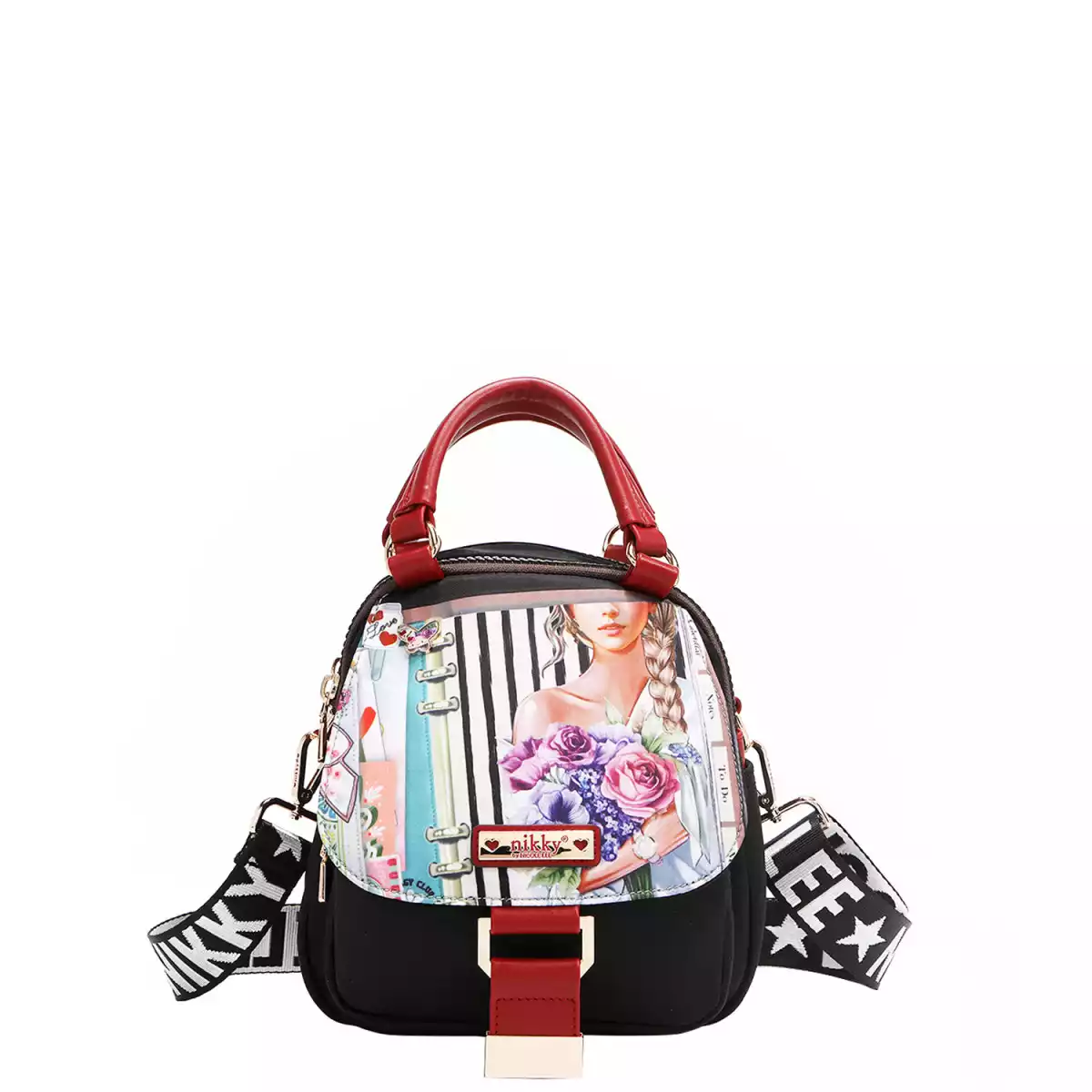 CARTERA NIKKY NYLON CONVERTIBLE HANDBAG / BACKPACK NK12712N NOSTALGIA